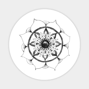 Hand Drawn Mandala Magnet